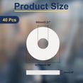 thumbnail image 2 of Uxcell Nylon Flat Washers ID OD Thick White M8x25mmx2mm 40 pack, 2 of 7