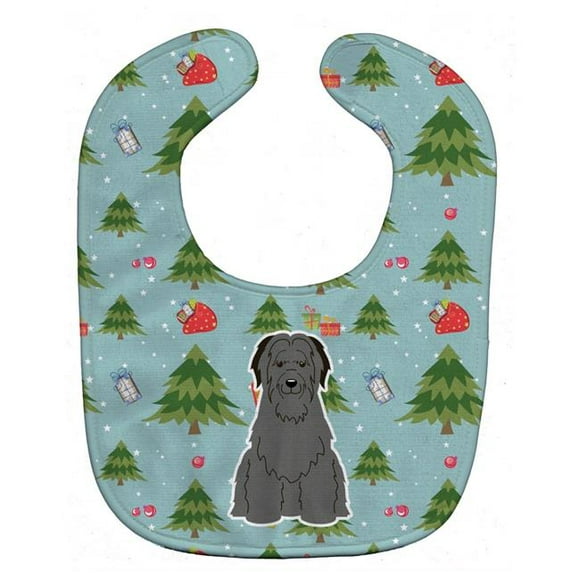 Carolines Treasures BB4741BIB Christmas Briard Black Baby Bib