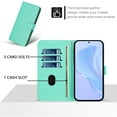 thumbnail image 3 of Designed for Samsung Galaxy S24 Plus Case Wallet, Women Men Flip Folio Cover with PU Leather Stand Credit Card Holders Slots Wrist Strap Magnetic Closure Case for Samsung Galaxy S24 Plus - Green, 3 of 13