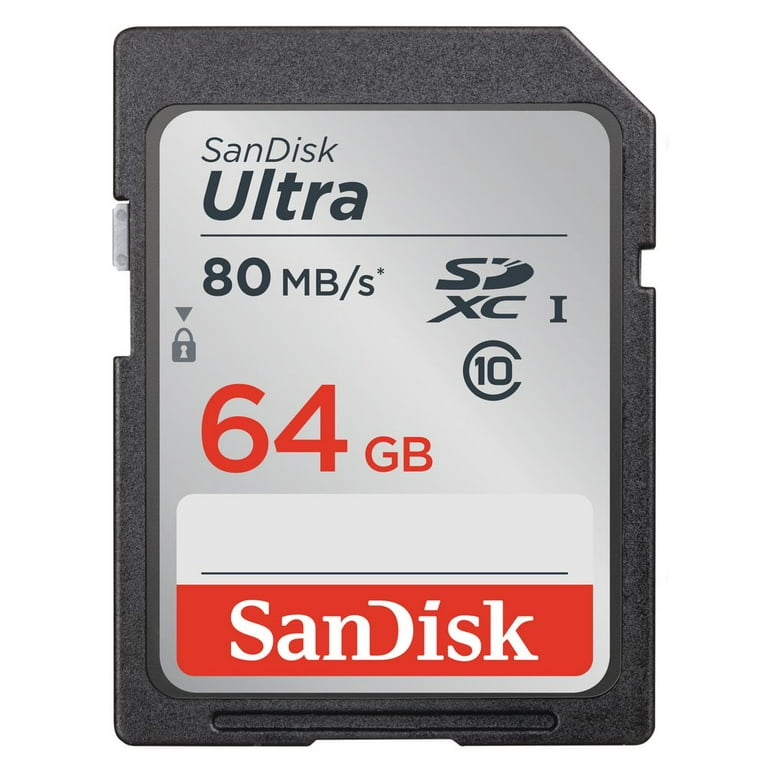 Memoria Micro SD 64GB SanDisk Ultra UHI-I/Clase 10 hasta 80MB/s