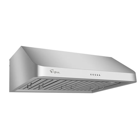 

36 in. 500 CFM Ducted Under Cabinet Range Hood in Stainless Steel with LED Lighting and Permanent Filters