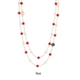 thumbnail image 4 of Minnieouse Collar de cadena de moda disponible en varios colores para mujer, suéteres, collar de perlas para mujer Ropa, zapatos y accesorios Miscelánea Rojo, 4 of 6