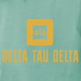 thumbnail image 3 of CafePress - Delta Tau Delta Gold Stacked Signature T Shirt - Womens Comfort Colors® Shirt, 3 of 4