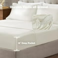 thumbnail image 5 of Hyde Lane Luxury 1000 Thread Count King Size Bed Sheets Deep Pocket, 100% Egyptian Cotton Sateen Weave - Superior Egyptian Quality, Very Comfy Soft & Thick Heavy, 4 PC Sheet Set (King, Ivory/Cream), 5 of 15