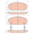 thumbnail image 2 of TRW TPC0273 Premium Ceramic Front Disc Brake Pad Set Fits select: 1997-2000 HONDA CIVIC LX, 1992-1995 HONDA CIVIC, 2 of 4