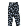 thumbnail image 4 of Balery Gothic Skull print Women's Pajama Pants,Ultra Lightweight Pjs,Lounge Pant-XX-Large, 4 of 9