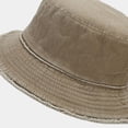thumbnail image 6 of Kelon Unisex Hollow Denim Fisherman Hat, Washed Texture Breathable Bucket Hat, Casual Solid Sunshade Headwear for Daily Outdoor, One Size Bucket Hats, 6 of 7