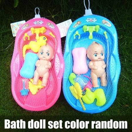 Baby Doll Bathtub Set Toy Soap Milk, Baby Doll Bathtub With Shower
