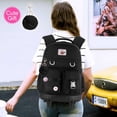 thumbnail image 2 of Rolling Backpack 3PC for Man Women 21 Inch Roller Wheels Bookbag Wheeled Suitcase Backpacks with Lunch Bag for Teen - Purple, 2 of 7