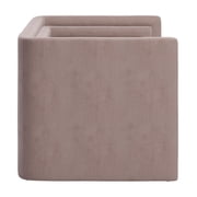 ZUO Trippel Soft Velvet Fabric Upholstered Loveseat in Taupe