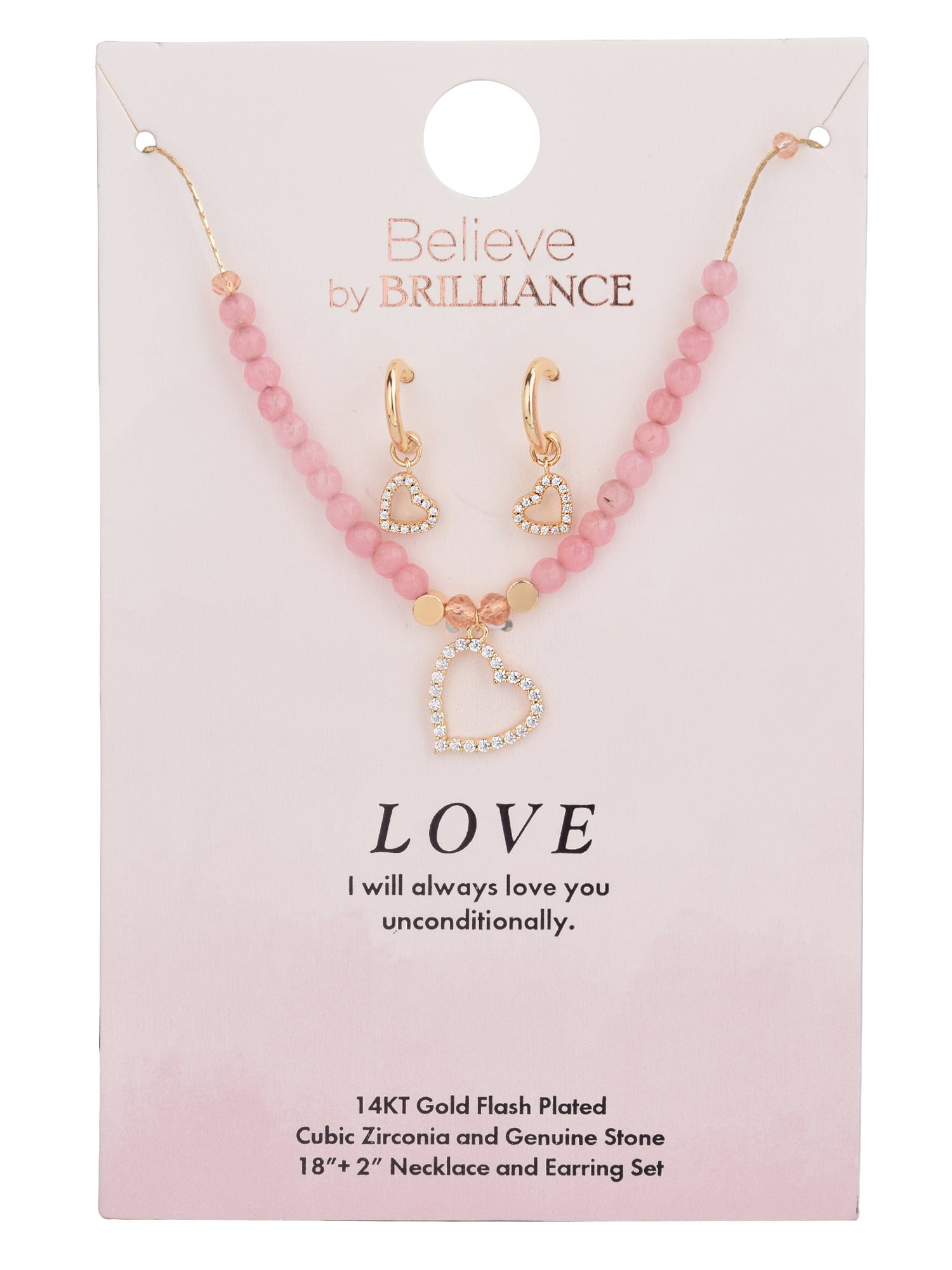 Genuine cubic zirconia 18 necklace set sale