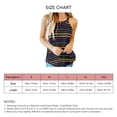 thumbnail image 5 of Camiseta sin mangas cómoda con cuello Halter y estampado de tiras para mujer PWW048-1 XXL, 5 of 5