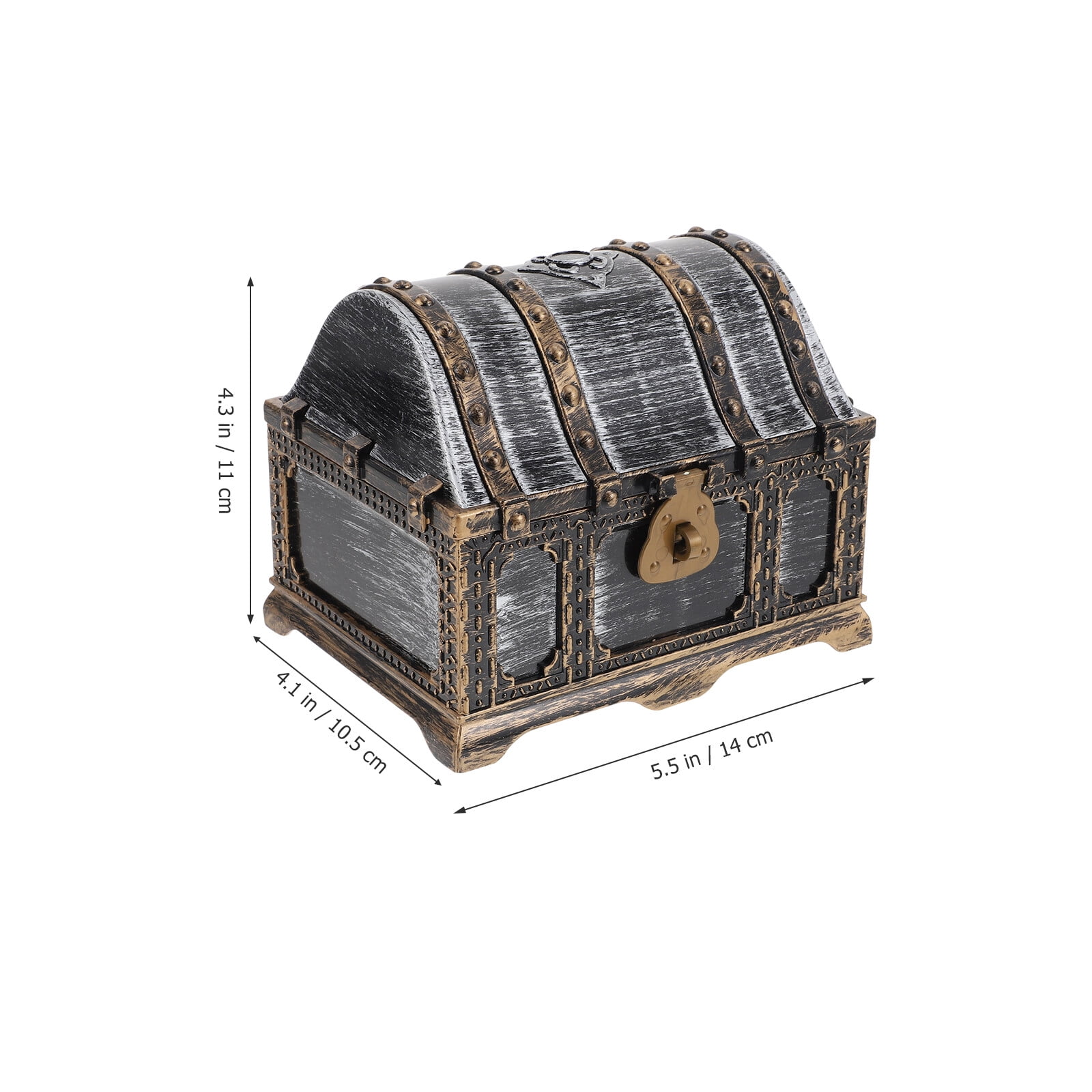 Decorative Treasure Chest Multifunction Pirate Box Vintage Pirate
