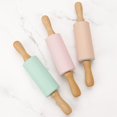 thumbnail image 3 of Rolling Pin,9 Inch Rolling Pin Wooden Handle Rolling Pin For Kids Dough Rollers For Baking Home Kitchen, 3 of 7