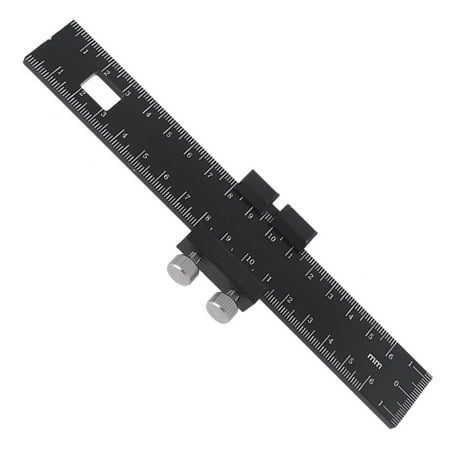

Ruibeauty Precision Pocket Ruler Aluminum Alloy Positioning Marking Gauge Carpenter\ S Mark