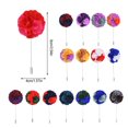 thumbnail image 4 of Qarigey Broches Corsage Lapel Pin hecho a mano Insignias de boda Stick Trajes Decoraciones Hombres Boutonniere Favor Chaquetas Accesorios Accesorios de disfraces tipo 9 Qarigey AP010212-09, 4 of 6