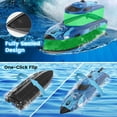 thumbnail image 6 of JoyStone Remote Control Boat with LED Lights, 20+ mph, 12 inch High-Speed RC Racing Boats for Pool & Lakes, Pool Toys for Kids & Adults, Blue, 6 of 11