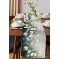 thumbnail image 4 of Modern Oil Painting Table Runner 72 Inches, Spring Abstract White Floral Country Bed Runner Dresser Scarves Tabletop for Indoor Outdoor Parties/Ceremony/Banquet, 14" x 72", 4 of 8