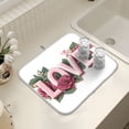 thumbnail image 7 of Ryvnso Valentine Day-a2 Dish Drying Mat for Kitchen Countertop 18x24 Large Dish Pad Drainer Rack Dish Sink Mats, 7 of 7