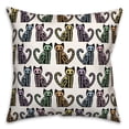 thumbnail image 2 of Creative Products Skeleton Cat Pattern 20 x 20 Spun Poly Pillow, 2 of 3