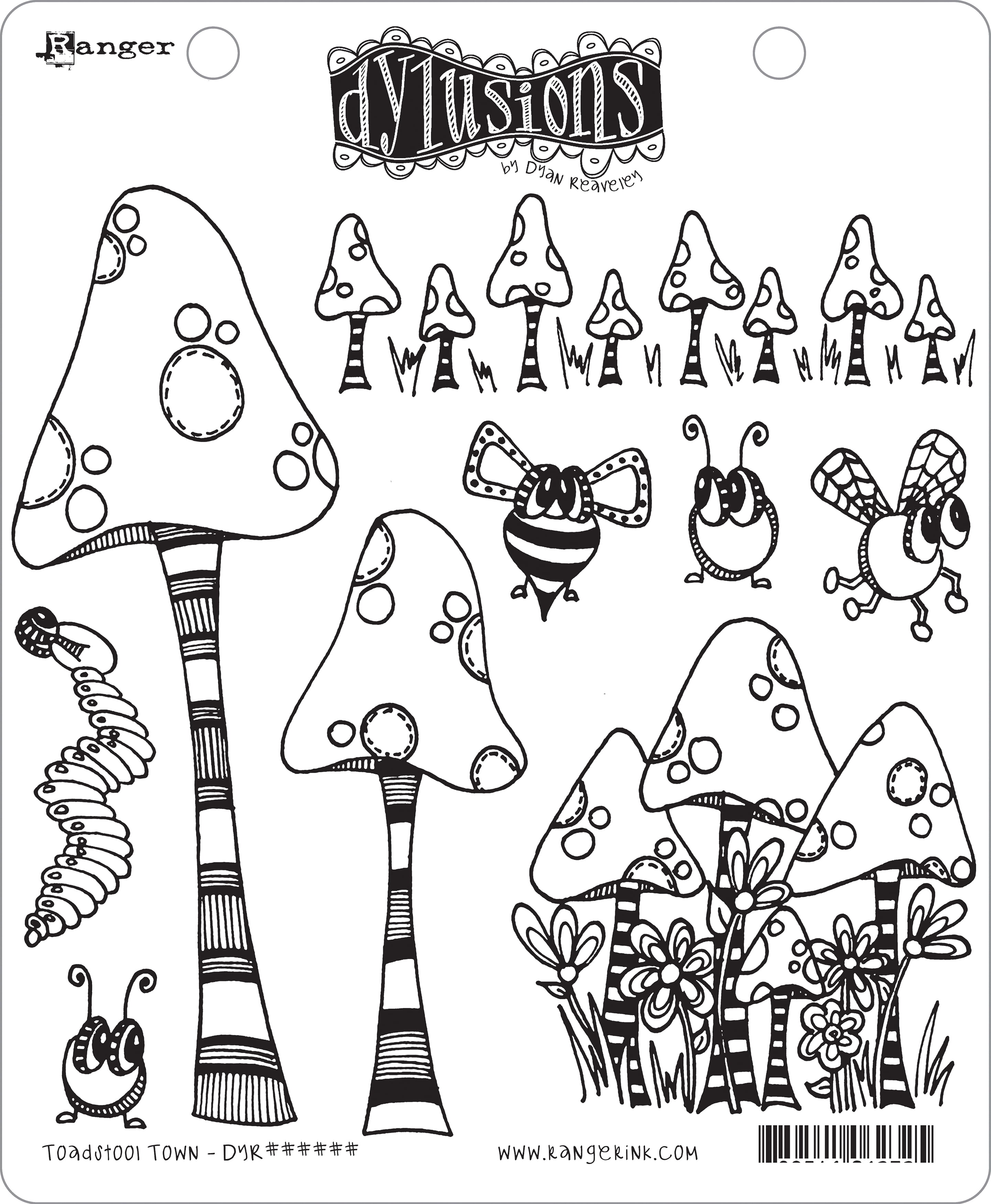Dyan Reaveley/'s Dylusions Cling Stamp Collections 8.5/"X7/"-People...Not A Fan