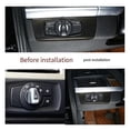 thumbnail image 4 of For BMW E90 Carbon Fiber Headlight Switch Cover Stickers, 4 of 5