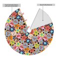 thumbnail image 2 of Rateoe Beach Life Print Christmas Tree Skirt 36" for Xmas Holiday New Year Party Circle Tree Mat Ornaments Decoration, 2 of 7