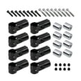 thumbnail image 4 of DYNWAVECA 8 Pcs Pinces de Rail d'Extrémité Accessoires de Remplacement pour Clôture Support Facile à Installer Raccords de Coin en Métal, 4 of 10