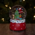 thumbnail image 2 of Northlight Santa Decorating a Christmas Tree Musical Snow Globe - 5.75", 2 of 4