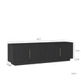 thumbnail image 6 of Spaco TV Stand with 16 Color LEDs, 68" Modern TV Stand, TV Cabinet Entertainment Center for Indoor as Livingroom, Black, 6 of 6