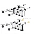 thumbnail image 3 of ZHZFKQ Upgraded Anti Theft License Plate Screws Kit,Rustproof Stainless Steel License Plate Bolts,M6 (1/4") Fasteners with Caps,Front & Rear Mounting Hardware for Car,Truck,Motorcycle, 3 of 8