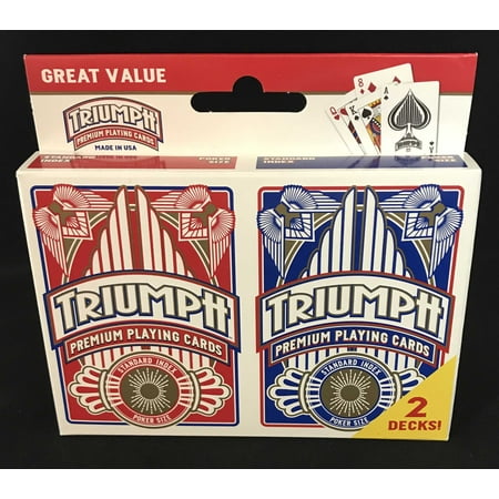 - TRIUMPH PREMIUM POKER PLAYING CARDS 2-PACK