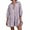 Purple, variant on Chouyatou Women's Summer Puff Sleeve Tiered Tunic Babydoll Dress Cute Mini Button Down Shirt Dress