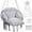 Gray, variant on LOGYAT Macrame Hanging Chair, Oversized Padded Cushion, Indoor Outdoor Swing Seat for Porch, Balcony & Bedroom, Hammock Chair for Adults, Kids, Beige