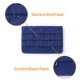 thumbnail image 4 of INSPIRE CHIC Women's 3 Rows 4 Hooks Bra Extenders Straps Extension Dark Blue 3 Rows 4 Hooks 1 Pcs, 4 of 5