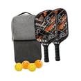 thumbnail image 4 of Raquetas 4 Pickleballs Pickleball con 2 raquetas Honeycomb Core Ligero Set para exteriores Hombres Mujeres Principiantes, 4 of 9
