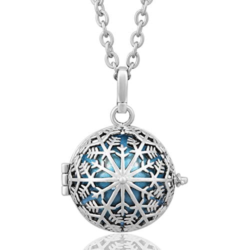 Eudora Harmony Bola Snowflake Blue Winter Snow Baby Tone Musical Chime Ball Pendant Pregnancy Necklace Walmart