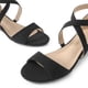 thumbnail image 4 of Sandalia DREAM PAIRS Jones con Punta Abierta y Tacón Cuña Negro Talle 9, 4 of 8