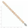 thumbnail image 2 of Primal Silver Sterling Silver Rhodium-plated 6-7mm Pink Freshwater Cultured Pearl Necklace, 2 of 4