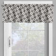 thumbnail image 4 of Ambesonne Abstract Valance & Curtain, Geometric Monochrome Art, 55"x30", Eggshell Seal Brown, 4 of 7
