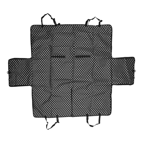 Unique Bargains 1 Pc Durable Waterproof Car Seat Cover for Pet Dots Pattern Black