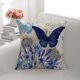 thumbnail image 4 of Funda de Almohada, Juego de 4-45 x 45 cm, Funda de cojín Cuadrada con Estampado de Flores de algodón y Lino para Cama, Coche, hogar, sofá, 4 of 5