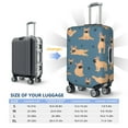 thumbnail image 6 of Daiia French Bulldog Yoga Luggage Cover, Thickened Washable Travel Luggage Covers, Elastic Unique Baggage Covers for 18-20 inch Luggage-Large, 6 of 9