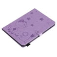 thumbnail image 5 of Dteck Case For Apple iPad 9th Generation 10.2-inch 2021,Magnetic Leather Cat Patterned Wallet Card Holder Smart iPad 8th/7th Gen 10.2" Case Folio Stand Protective Automatic wake/sleep Cover,Purple, 5 of 8