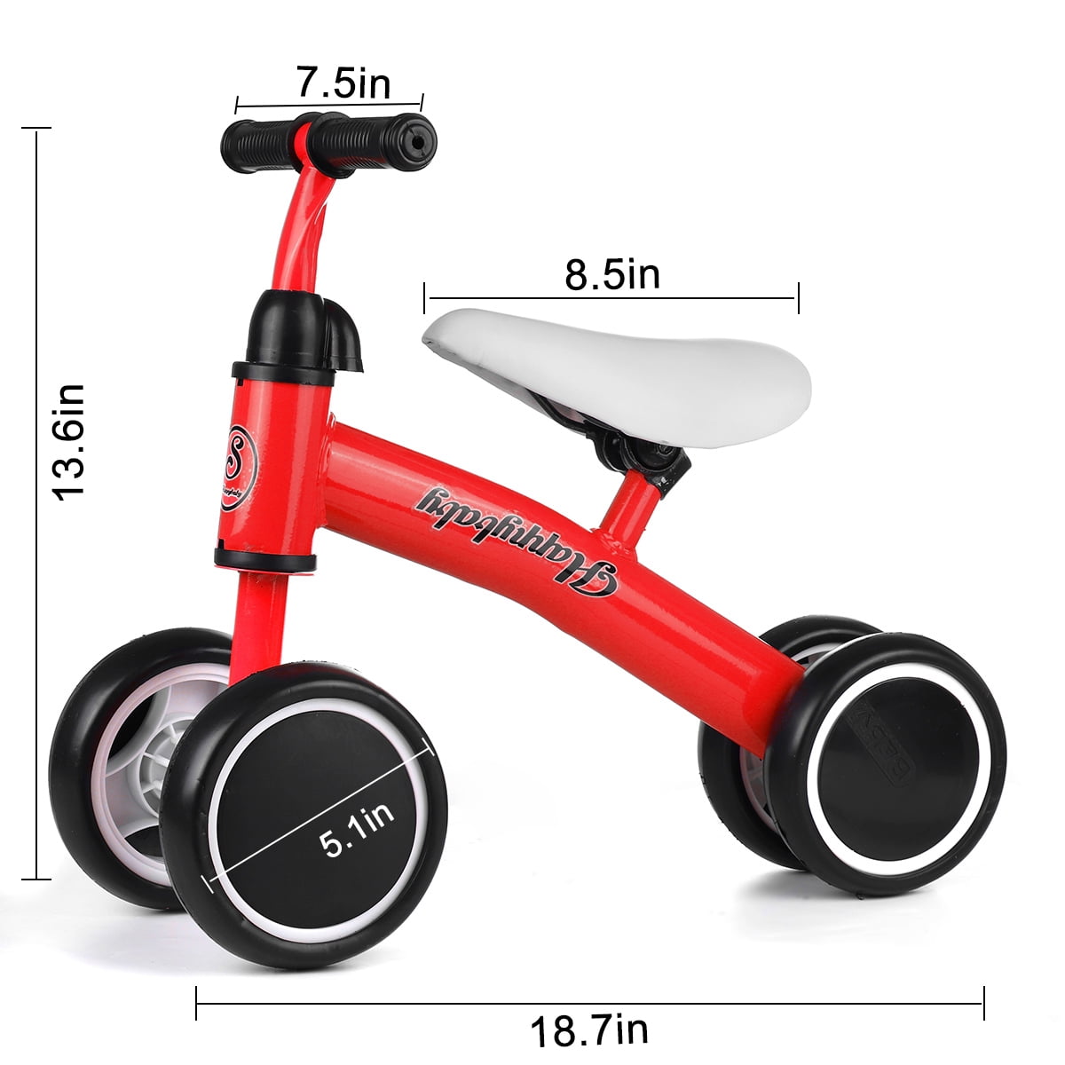 Kids Lightweight Balance Walking Training Tricycle For Toddlers W Cushioned Seat Hand Grips Blue Walmart Com Walmart Com