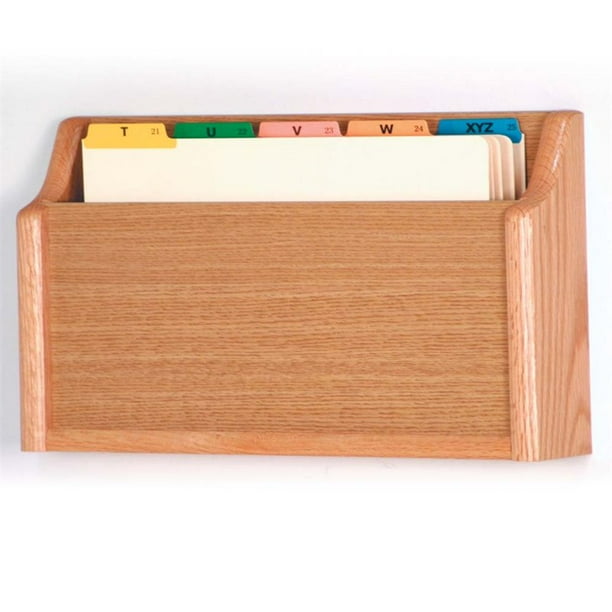 Scranton & Co Single Legal Size Wall File Holder in Light Oak Walmart