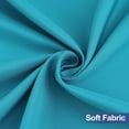 thumbnail image 2 of Round Fabric Fitted Tablecloth, Elastic Waterproof Oil Proof Table Cloth, Washable Polyester Table Cover Fits 36"-44" Round Tables for Outdoor Picnic Dinner, Teal, 2 of 4