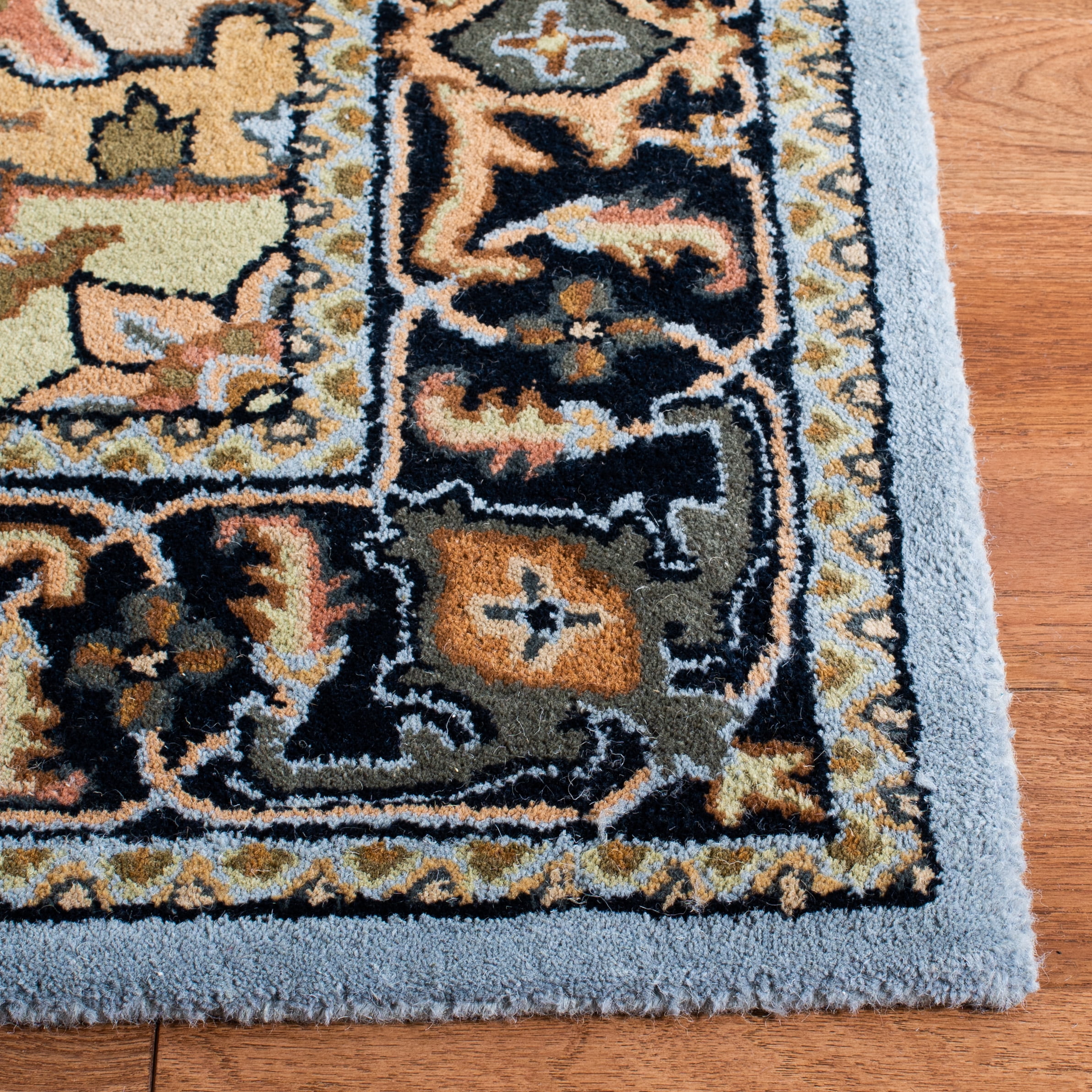 Safavieh Heritage York Oriental Wool Area Rug, Blue/Light Brown, 6' x 6' Square