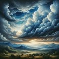 thumbnail image 1 of Stormy Clouds - Peinture Diamant DIY, 1 of 6
