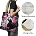 thumbnail image 3 of Gwen: Spider-Woman Bolso de tela con estampado de lienzo para mujer, bolsa de compras reutilizable y estética, con cremallera interior, regalo para mujer,40*40cm., 3 of 6